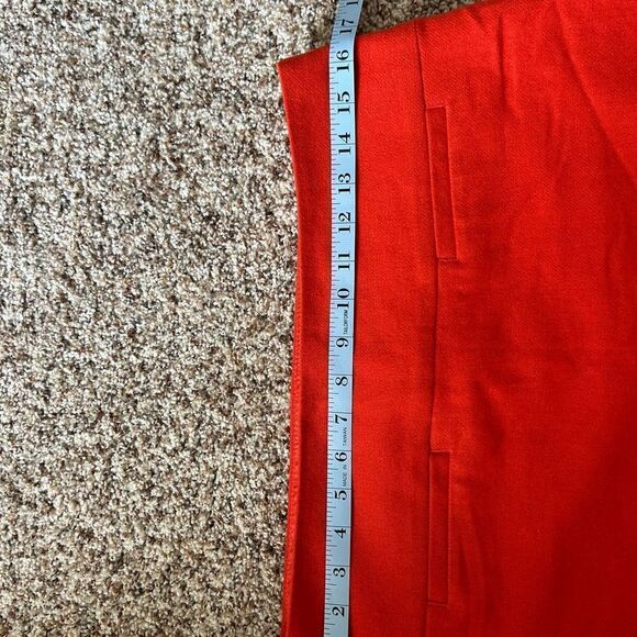 Gap Women’s Orange Wool Mini Skirt Fully Lined Zipper Up Size 4 Retro - Picture 6 of 7